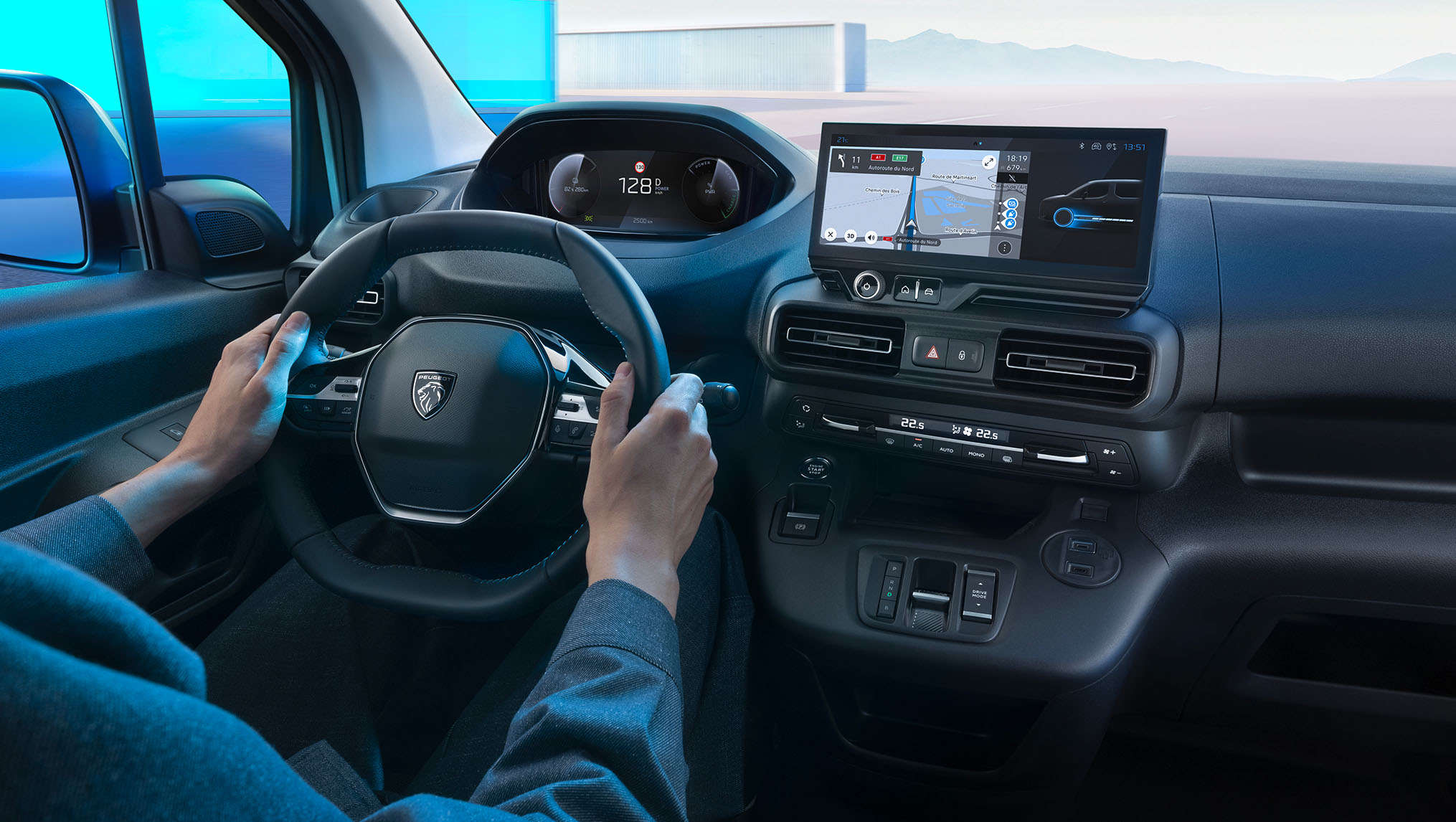 Peugeot e-Partner, місце водія